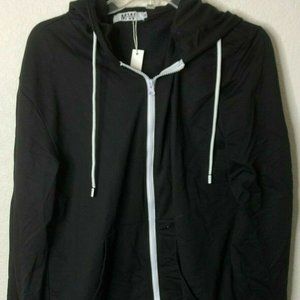 Mr Wonder Men's Hoodie Zip Up Drawstring Jacket